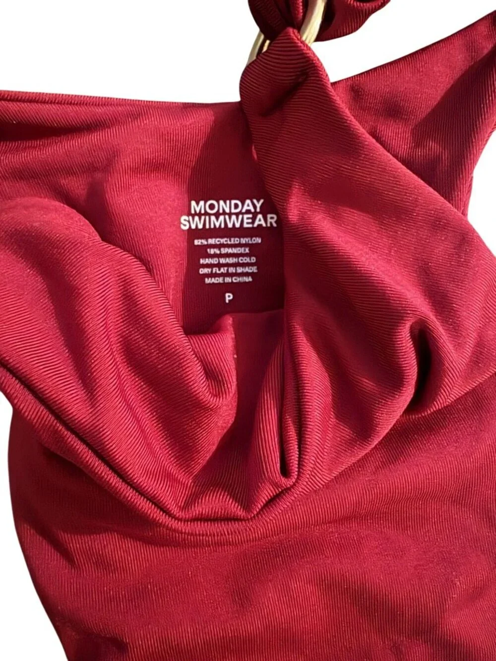 MONDAY Swimwear Morocco Bikini Bottoms in Cherry